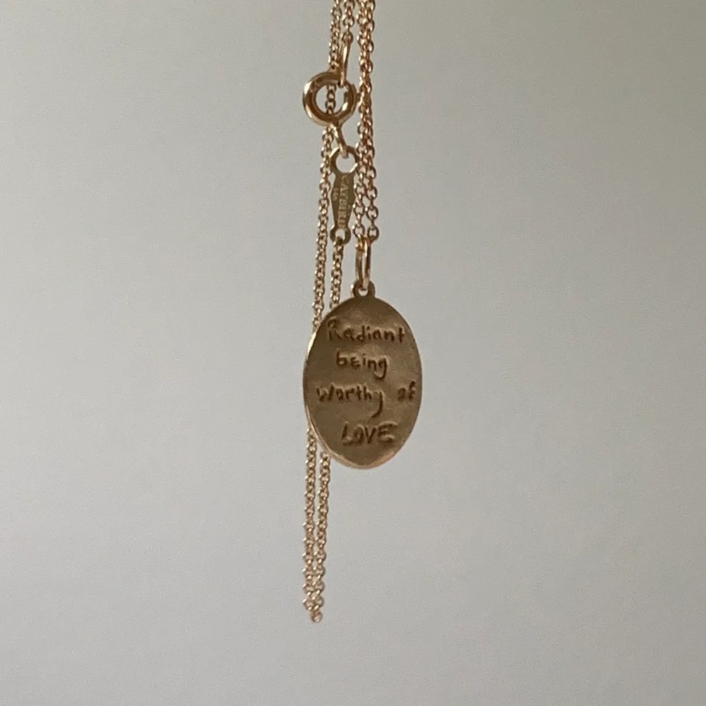 Catbird x Cassi Namoda Radiant Being Worthy of Love Charm + Plain Chain